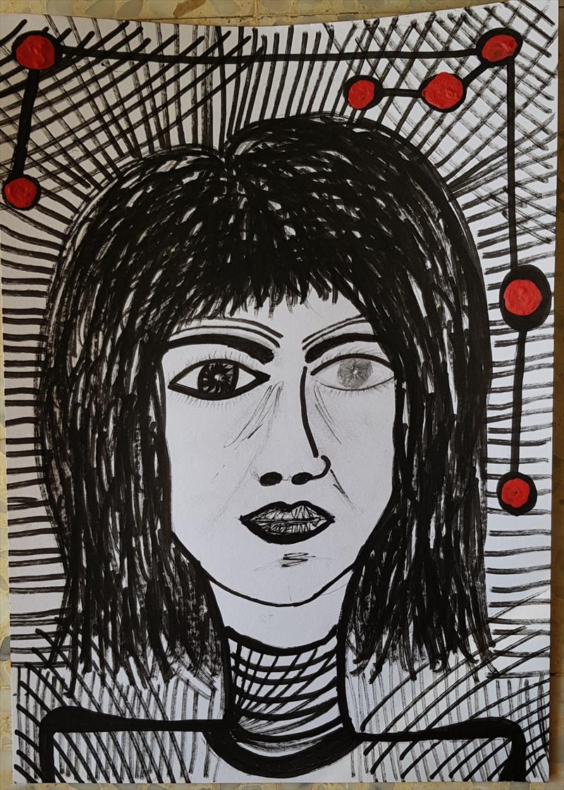 רישום בשחור ולבן אמנות ישראלית עכשווית מירית בן נון