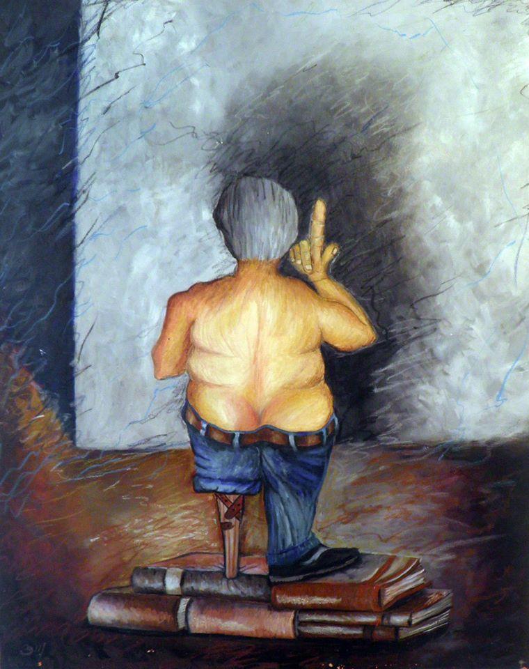 יחיאל וייס ציור שמן על בד Yechiel Weiss oil painting on canvas