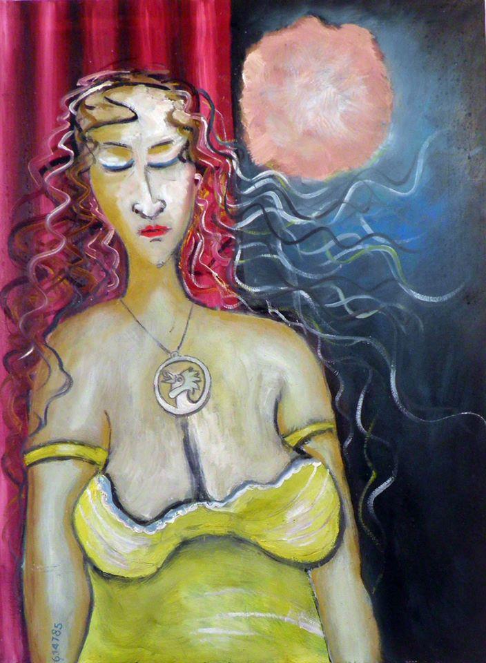 יחיאל וייס ציור שמן על בד Yechiel Weiss oil painting on canvas