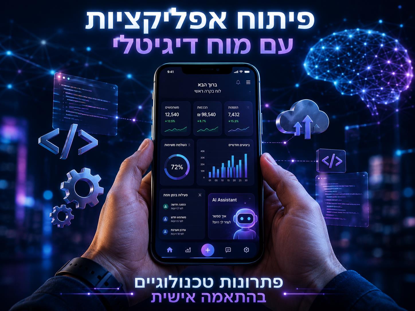 פיתוח אפליקציות וכלים דיגיטליים חכמים לעסקים