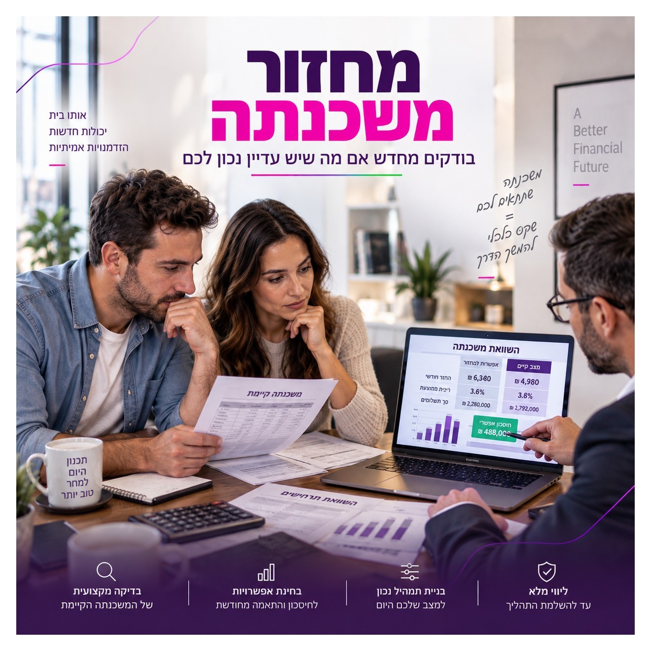 בדיקה וליווי למחזור משכנתה